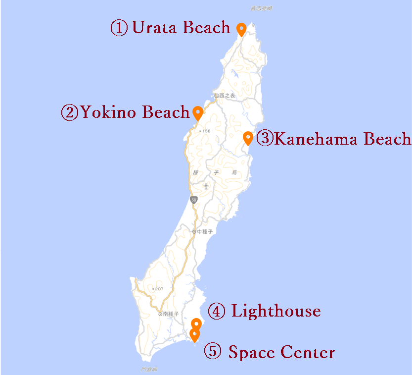 Tanegashima map